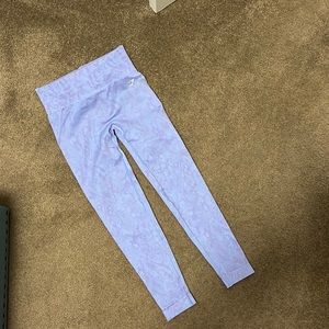 GymShark Adapt Animal Seamless Leggings - Light Blue - Small